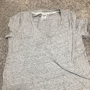 Pink Victoria Secret size large v-neck tee